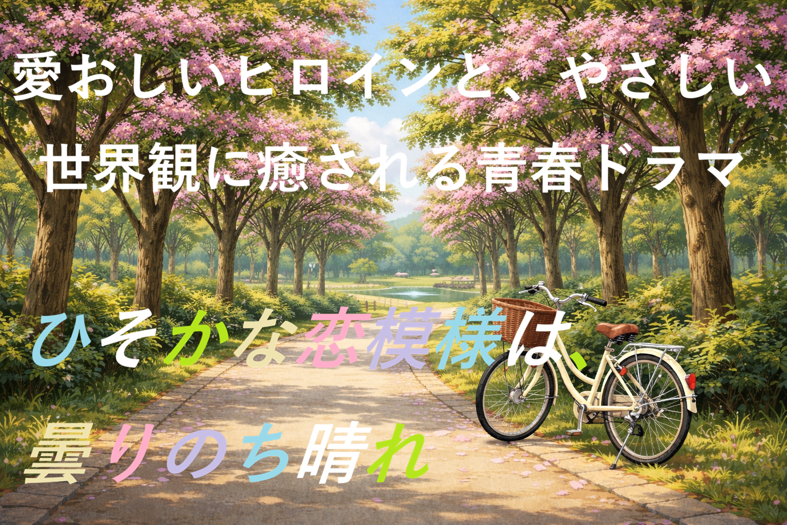 ひそかな恋模様は、曇りのち晴れのアイキャッチ画像※AI生成のオリジナルイラストです