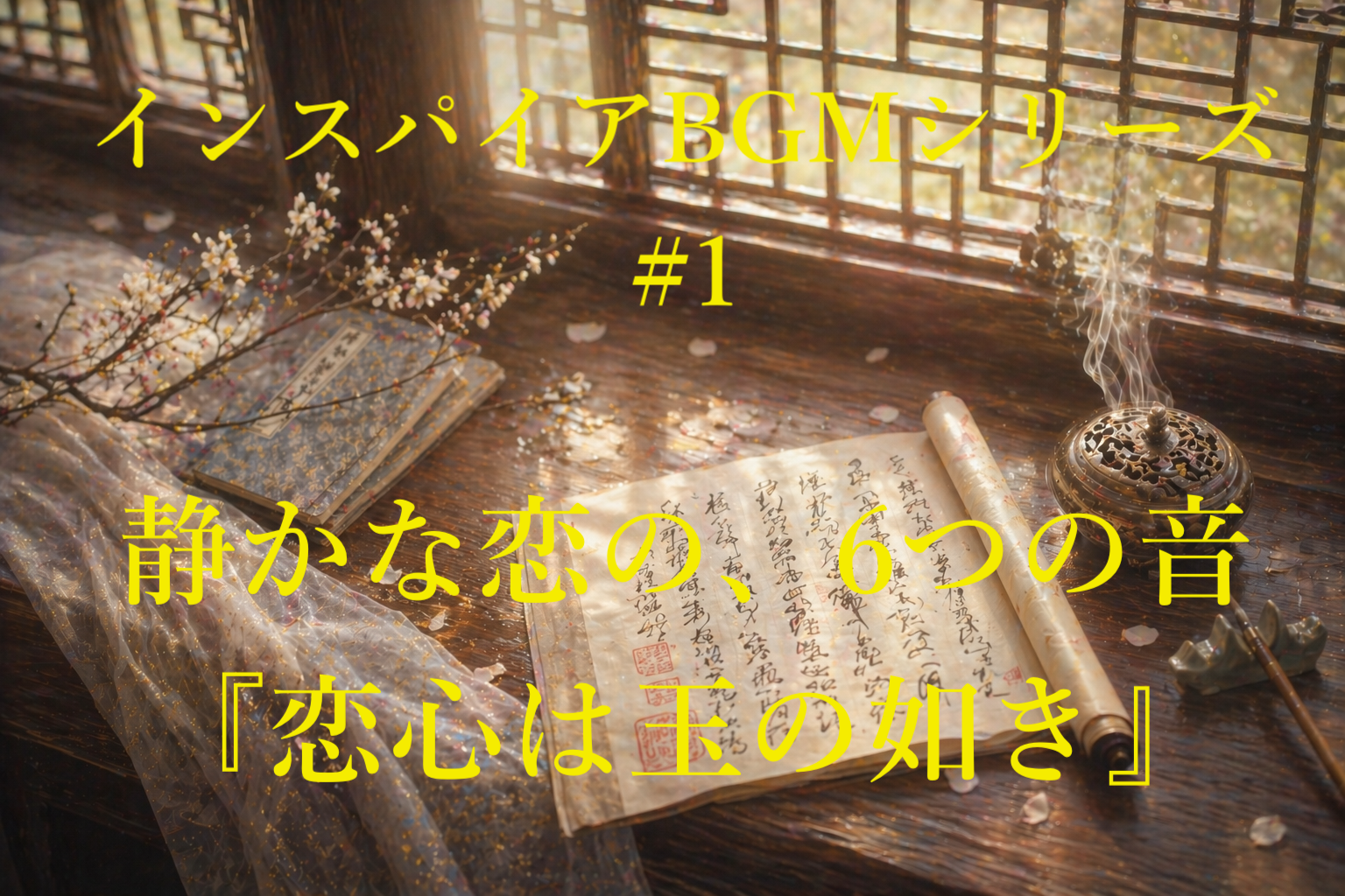 恋心は玉の如きBGMのアイキャッチ画像※AI生成のオリジナルイラストです